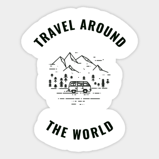 Travel Around The World Sticker